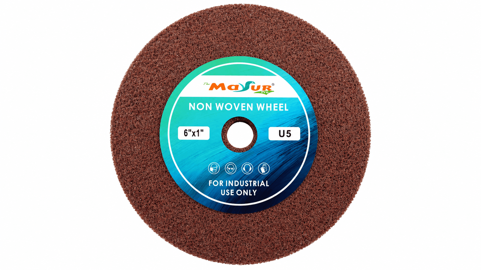 6" X 1" Non-Woven Matt Disc