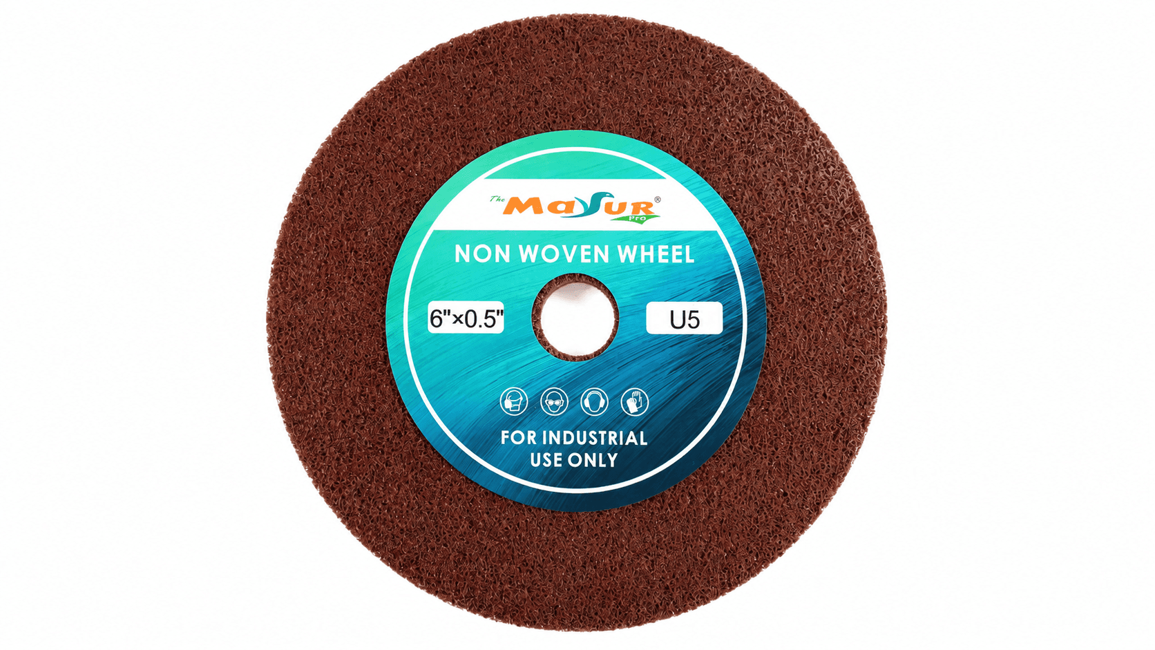 6" X 0.5" Non-Woven Matt Disc