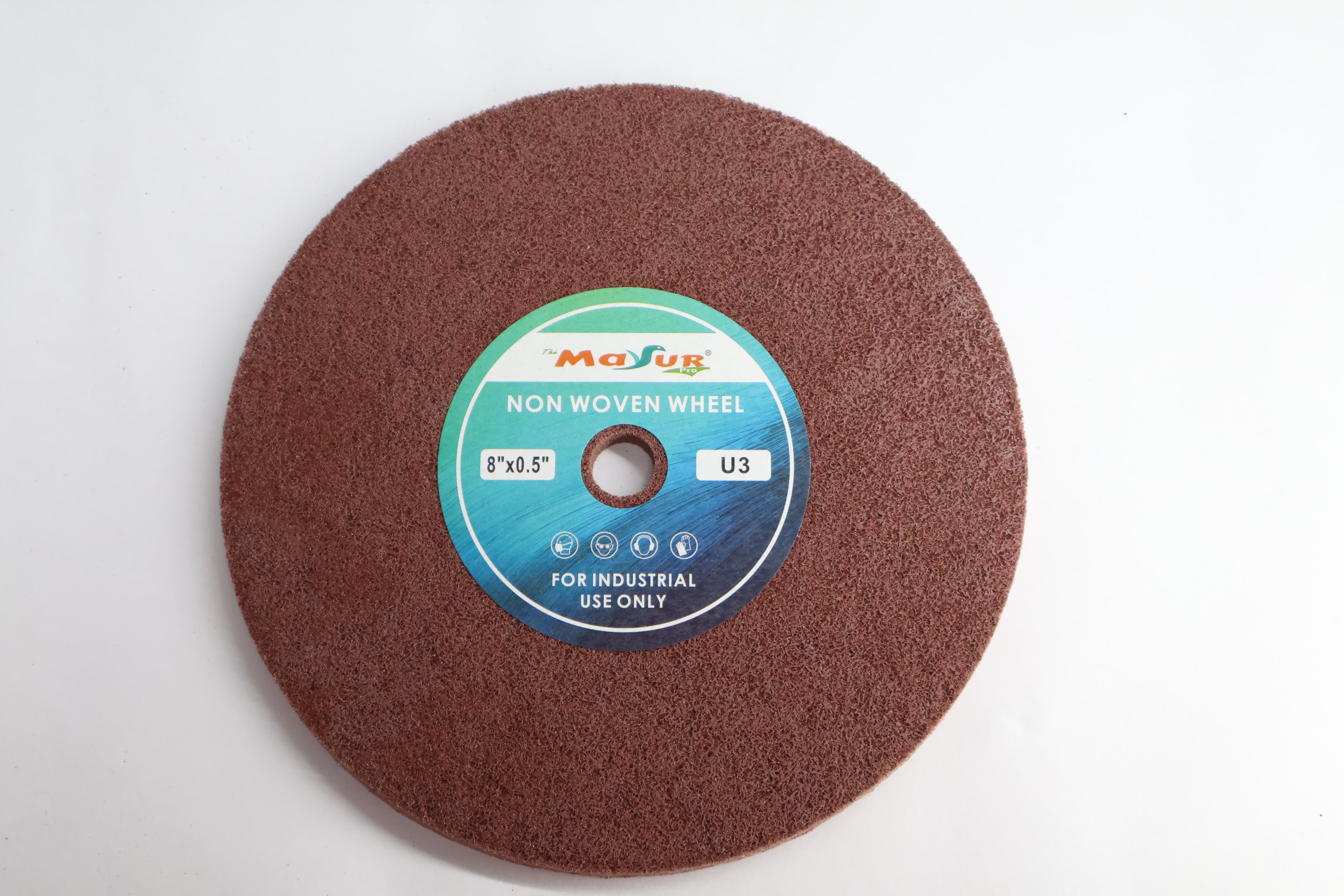 8" X 0.5" Non-Woven Matt Disc 2