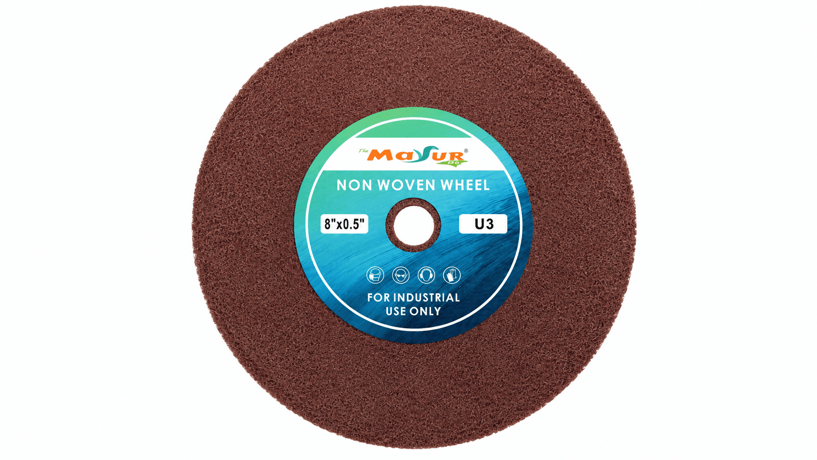8" X 0.5" Non-Woven Matt Disc
